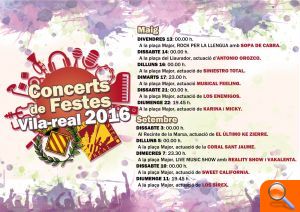 Antonio Orozco, Siniestro Total, Los Enemigos, El Último Ke Zierre y la Coral Sant Jaume, en el cartel de fiestas de 2016 - (foto 2)